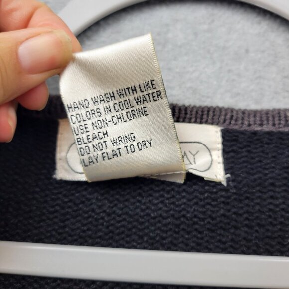 Vintage Mandal Bay Cardgan Womens XL Black Knit Santa Snowman Holiday Sweater - Picture 11 of 16